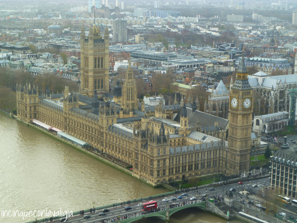 Westminster dal London Eye