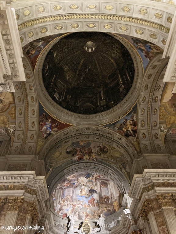Sant'Ignazio di Loyola, prospettiva della cupola dipinta Chiesa Sant'Ignazio di Loyola