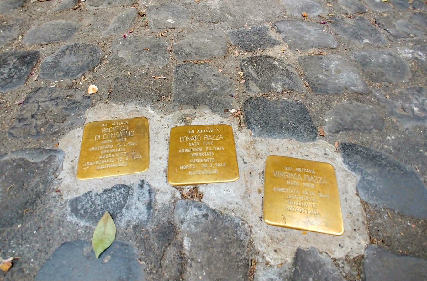 Le pietre d'inciampo a Roma Pietre d'inciampo a Roma