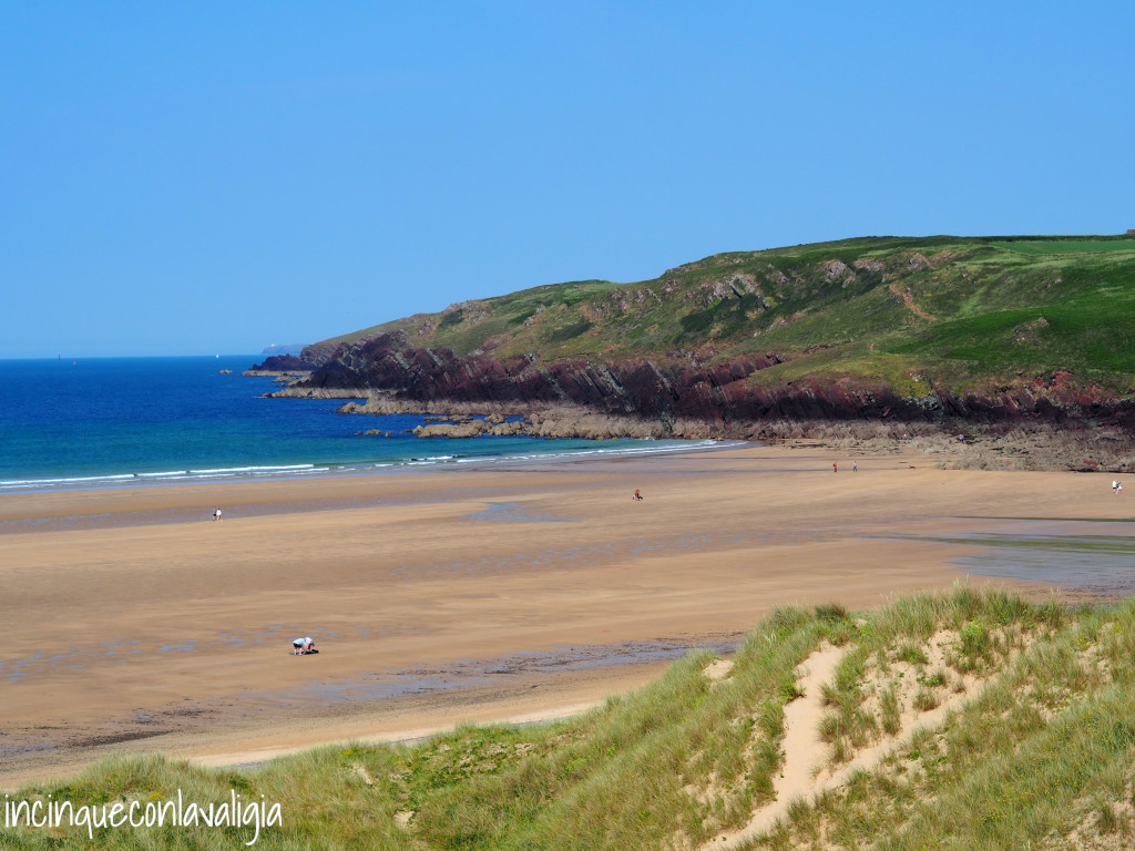Spiaggia di Freshwater West in Galles