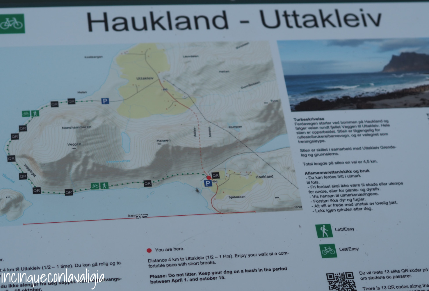 Sentiero Haukland Uttakleiv Sentiero Haukland Uttakleiv