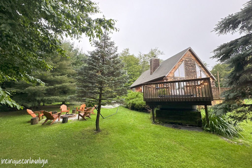 La cabin nel bosco a Livingston Manor