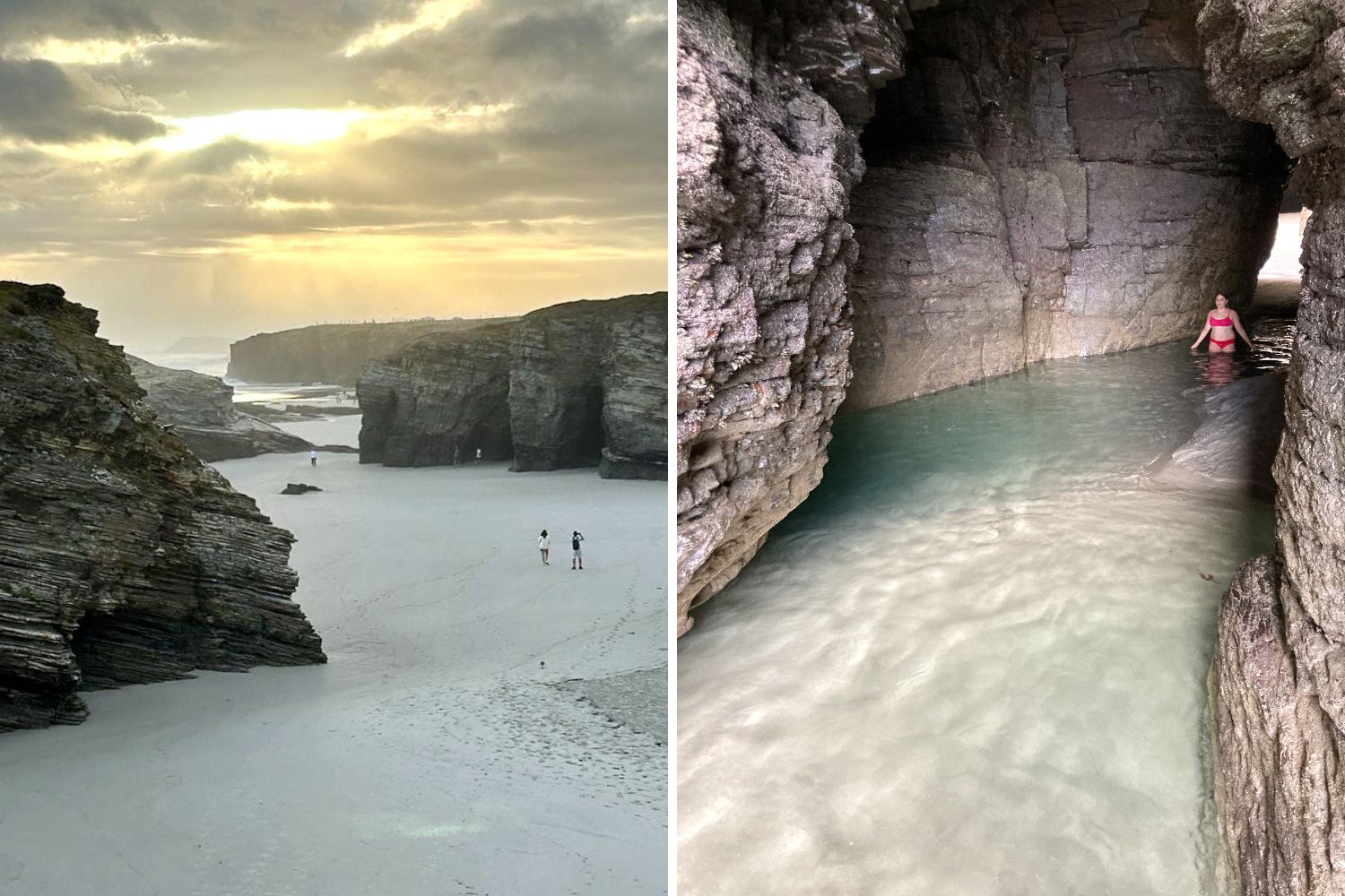 Spiaggia delle cattedrali in Galizia
