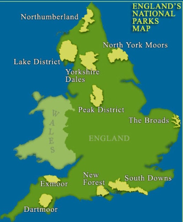 Mappa del Peak District